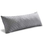 Oubonun Premium Adjustable Loft Quilted Body Pillows - Hypoallergenic Fluffy Pillow - Quality Plush Pillow - Down Alternative Pillow - Head Support Pillow - 21"x 54"