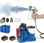 Handheld Airless Sprayer, Cordless Quick Shot Paint Sprayer, 20V Portable Paint Machine with 6 Adjustable Flow Rates for Latex Paint, House Walls, Fences, Gardens, and Metal