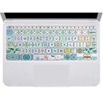 WSLUCKO Silicon Keyboard Cover for Lenovo Chromebook C330 11.6" 2019/2018 /ChromebookFlex 11 /Chromebook N20 N21 N22 N23 100e 300e 500e 11.6"/Chromebook N42 N42-20 14 inch,Garland