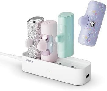 iWALK Charger Station for Portable Charger 4500mAh, 4800mAh, 5000mAh Power Bank for iPhone Charging Station Multiple USB-C Family-Sized Charger Station for Home(Station Only), White