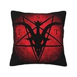 Square Pillow Case Satan Pentagram Magic Demon Pillowcase Soft Cushion Case Fashion Throw Pillow Case 45X45Cm For Office Bedroom Car Decor