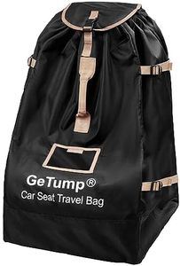 GeTump Car Seat Travel Bag, Infant Car Seat Travel Cover Bag with Tear Resistant & Enhance Stitch Fabric, Gate Check Bag for Airplane, Fits Convertible Car Seats, Infant Carriers & Booster Seats