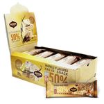 Achva Halva Tahini Bars - Marble Flavour Halva Bars - 50g x 24 bars - 50% Sesame - Natural Source of Protein, Super Seed, Kosher, Gluten Free Bars - Healthy Snacks - Halva Sesame Energy Bars