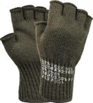 Rothco GI Wool Fingerless Glove, Olive Drab, One Size