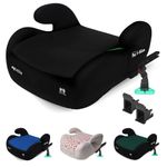 My Babiie MBCSB20 Child Booster Seat - ISOFIX, R129 i-Size 125-150cm (Group 3, 6 to 12 Years Approx.) Portable Kids Car Seat, Comfortable, Compact, Lightweight, Ideal for Travel - Black