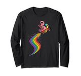 Disney Pixar Inside Out Bing Bong and Joy Rainbow Long Sleeve T-Shirt