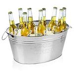 Wine Champagne Beer Cocktail Drinks Ice Cooler Cold Metal Bucket Bar Tub Party