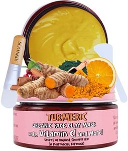 Turmeric face mask Vitamin C Bentonite Clay mask, Vitamin E, Skin Brightening, Skin Lightening, Dark spots lightening, anti-hyperpigmentation mask, Acne Control & Pore refining, Scar Fading, Skin Tone mask