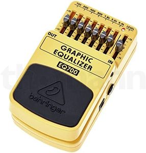 Behringer EQ700 Ultimate 7-Band Graphic Equalizer Pedal, Model Number: EQ700, Lt Yellow