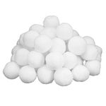 Indoor Snowball Fight Set, 50Pcs 7cm Imitation Snow Ball Christmas Fake Balls Toys Fake Snowballs for Kids