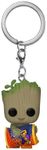 Funko Pop! Keychain: Marvel - I Am Groot, Groot with Cheese Puffs