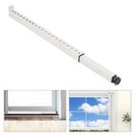 Adjustable Window Security Bar, Heavy Duty Sliding Window Security Lock for Window Safety, Patio Door, Apartment Vertical and Horizontal Window Safety Bar Extends Form 17-32 in (White)