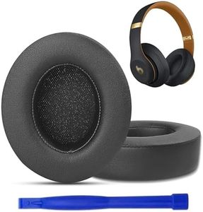 T Tersely Replacement Ear Pads Cushions for Beats Studio 2.0 & 3.0 Wired/Wireless B0500/B0501,Ear Cushions with Softer Leather - Black