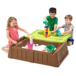 Simplay3 Simplay3 Kids Outdoor Storage Bench/Sand and Water Activity Station