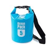 BETLEX 5 Liter Water Proof Ocean Pack Dry Bag with Sholder Strap Waterproof Material for Travelling,Camping,Hiking, Rafting - Multi Color