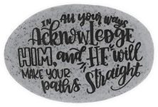 Angel Star Proverb Pocket Stone-Acknowledge Him, Multicolored, One Size