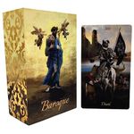 La Muci Baroque Gold Foil Tarot Deck Cards with Guide Book for Beginners - 78 Original Tarot Deck Set, The Fool Gold Foil Tarot Deck with Gilded Edges, Golden Thread Tarot Cards with Unique Artwork