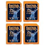 SanDisk 32GB 4-Pack Outdoors FHD SD