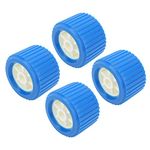 Boat Trailer Rollers Paint Rollers 4Pcs Marine Ribbed Wobble Roller 108X75X19Mm Blue PP High Temp Resistant For Boat Yacht Trailer