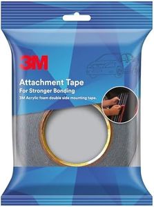 3M Attachment Tape for Stronger Bonding, Interior & Exterior Use in Automotive Areas with Double Side Acrylic Foam, Superior Adhesive, Easy to Use (12mmX10m, Grey, Pack of 1)