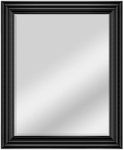 MCS 22 by 28-Inch Beveled Mirror, 28 by 34-Inch, Ridge Finish, Brushed Black