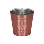 De Kulture Handmade Pure Copper Dimple Glasses Cup Tumbler with Tin Plating Drinkware for Milk Water Ice Coffee Tea Cocktail Beer Sake Whiskey Vodka Rum Tequila, 3.5X 4 (DH) Inches