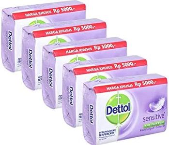 Dettol Hygiene Bar Soap for Sensitive Skin (Trusted Germ Protection) 5X105g