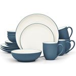 Noritake Colorwave Blue 16-Piece Set - Coupe, Service for 4 in Blue