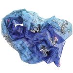 Wonderland Chiffon Scarf, Wonderland gift, Literary gifts from Rooby Lane, UK