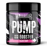 Warrior Pump Pre Workout Powder 225g – Non Stim & Caffeine Free Preworkout Nitric Oxide Supplement – Contains Citrulline Malate, Glycerol, Cyclic Dextrin and Beetroot – 30 Servings, Blazin Berry
