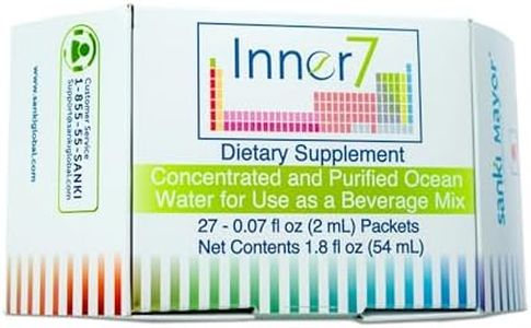 Sanki Global Inner7 Dietary Supplements, Japanese Product for ph Balance with Purified Water from The Sea- Main 1.8 fl oz (54 ml), 27 Packets of 0.07 fl oz Each (2 ml)