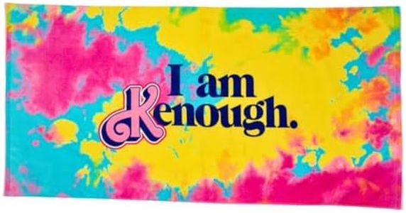 Franco Collectibles Barbie Movie Kenough Super Soft Cotton Bath/Pool/Beach Towel, 60 in x 30 in, (100% Officially Licensed Product)