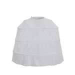 SFWXCOS Women's White Crinoline Pannier Underskirt Victorian Dress Rococo Baroque Dress Petticoat