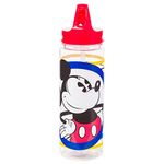 Silver Buffalo Disney's Mickey Mouse Circle and Stripes Tritan Water Bottle, 20 oz, Multicolor