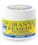 GRAN'S REMEDY Original Foot Powder, Natural Shoe Deodorizer and Foot Odor Eliminator Powder for Men, Women, and Kids, Absorb Sweat and Moisture, Neutralize Smelly Odors 50g