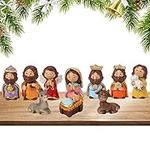 Nativity Sets for Christmas, Small Figurines for Nativity Scene - Jesus Figurines Sets with Virgin Mary Figures, Nativity Statue for Indoor and Outdoor