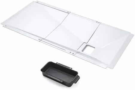 Uniflasy Universal Grease Tray with Catch Pan fits Nexgrill, Charbroil, Dynaglo, Kenmore, BHG, Grill Master, Backyard, Uniflame, Expert Gas Grill, Adjustable Drip Pan for 3/4/5 Burner Gas Grill