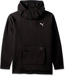 PUMA Men's Band TECH Dual Pullover Sweatshirt, Black, Medium