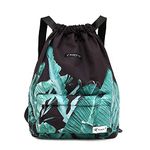 Risefit Waterproof Drawstring Backpack, Swimming Travelling Shopping Gym Bag Nylon Sports Backpack for Men Women Girls Boys (Hejy)