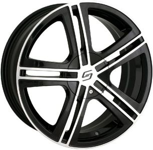 Sacchi S62 262 Black Wheel with Machined Face (16x7")