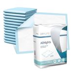 120 x Drylife All Nights 60cm x 90cm | Disposable Incontinence Bed Pads | Fast Absorption, Odour Locking, Soft, Comfortable, Strong & Secure | Suitable for All Ages