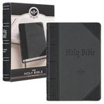 KJV Bible Giant Print 2-Tone Black/Dark Gray