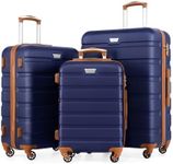 COOLIFE 3 Piece Luggage Set for Fam