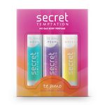 Secret Temptation Te Amo Aqua, Breeze and Pearl Perfume Body Spray Combo for Women, Pack of 3 (120 ml each)