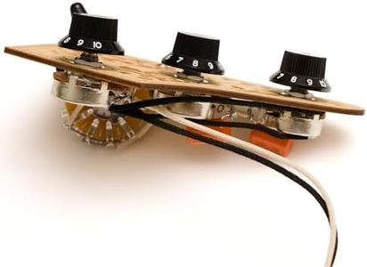 MOSTLEY Prewired 𝗚𝘂𝗶𝘁𝗮𝗿 𝗪𝗶𝗿𝗶𝗻𝗴 𝗞𝗶𝘁, Presoldered Control Plate for Guitars Equipped with Triple Single Coil Pickups, Robust 5-way Switch Orange Capacitor Large Potentiometers Included