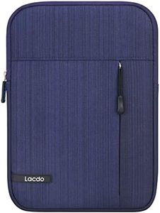 Lacdo iPad Mini 7 Sleeve, iPad Mini Case Bag, Tablet Sleeve Case for iPad Mini 7 (A17 Pro) /6/5/4/3/2, Samsung Galaxy Tab A7 Lite 8.7" / Galaxy Tab A 8.0" Protective Tablet Bag Water Repellent, Blue