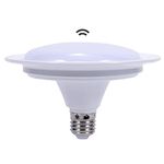 Motion Sensor Light Bulbs, 18W(150W Equivalent) 6500K E26 Base Radar Sensing LED Flood Light Bulbs Indoor for Hallway, Garage, Basement, Frontdoor, Balcony