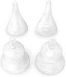 Baby Nasal Aspirator Replacement Tips, 4Pcs Food-Grade Silicone Tips for Newborns, Toddlers, Compatible with GROWNSY / Watolt / LittleTora / HEYVALUE / Cocobela / HailiCare/ KIDIRA / TEQIN/ X-Bosak