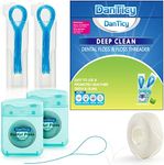 Floss and Floss Threaders Set,Dental Floss Set Deep Clean Floss for Braces, Bridges and Implants,PFAS Free | Mint Flavored,167FT 2Pack Floss&50Pcs 2Pack Floss Threaders