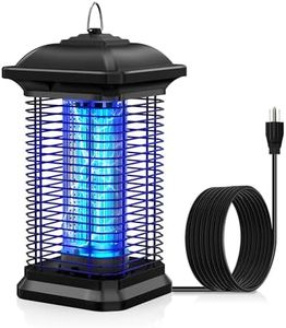 AMUFER Bug Zapper for Outdoor & Indoor, Upgraded 18w Exclusive Blue Violet Lamp, 100% Improvement in Mosquito Control Effect, Lasts for Years, Covers 1/2 Acre, Fly Zapper for Patio, Backyard, Home